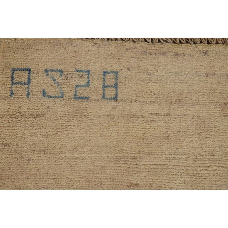 Modern Gabbeh Oriental Runner Rug Handmade Wool Carpet - 3'3"x 6'6"