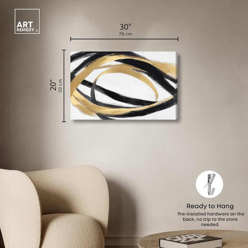Loops of Luxury II Canvas by Art Remedy, Gallery Wrapped
