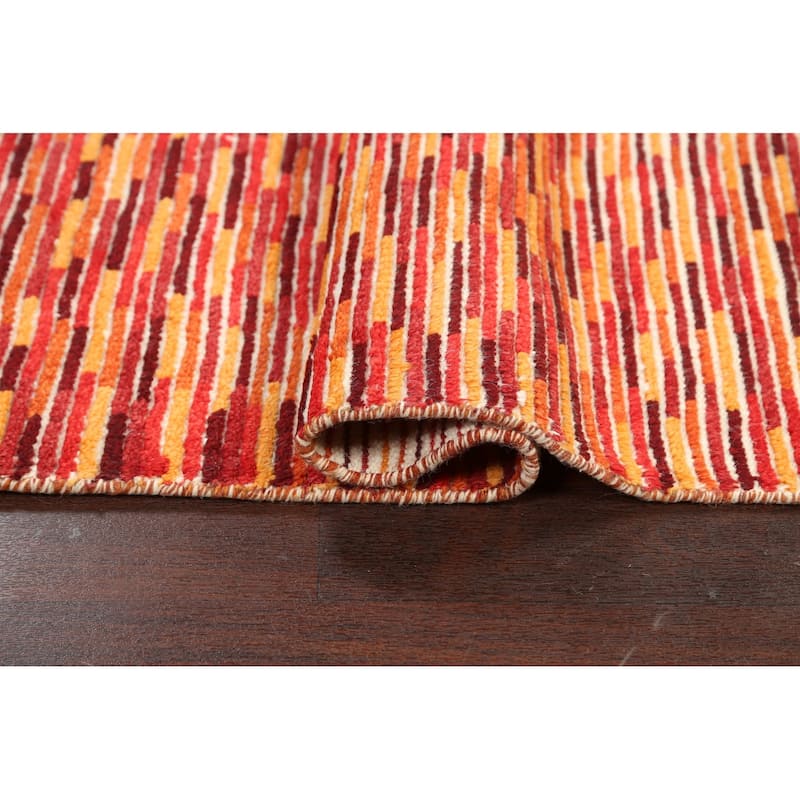 Modern Moroccan Oriental Wool Area Rug Handmade Bedroom Carpet - 5'5" x 7'7"