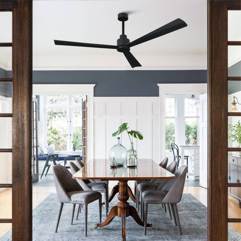 52-in Modern Indoor Outdoor 6-Speed Reversible Ceiling Fan with Remote