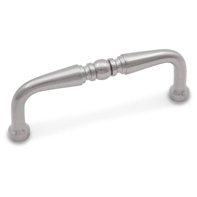 RK International CP 04 Barrel 3" Center to Center Solid Metal - Satin Nickel