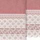 Authentic Hotel and Spa 100% Turkish Cotton Aiden 2PC White Lace Embellished Hand Towel Set