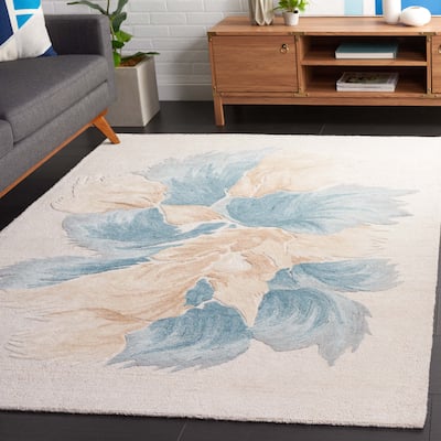 SAFAVIEH Handmade Fifth Avenue Zhenya Mid-Century Modern Wool Rug