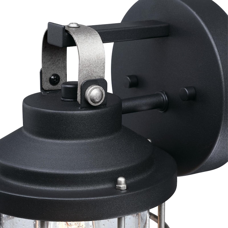 Westinghouse Lighting Villa Barone One Light Outdoor Wall Fixture, Clear Seeded Glass - 1-Light