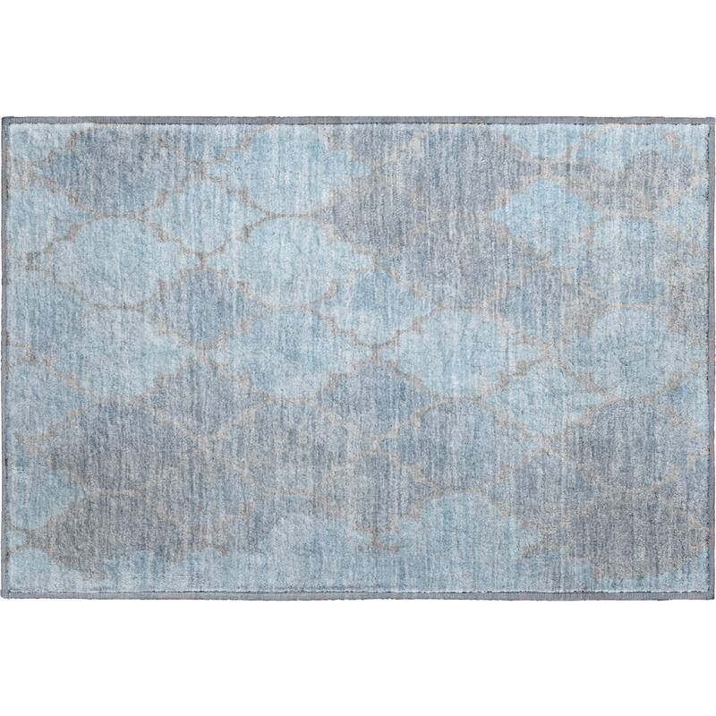 Premium Washable Super Soft Modern Trellis Mayfield Rug