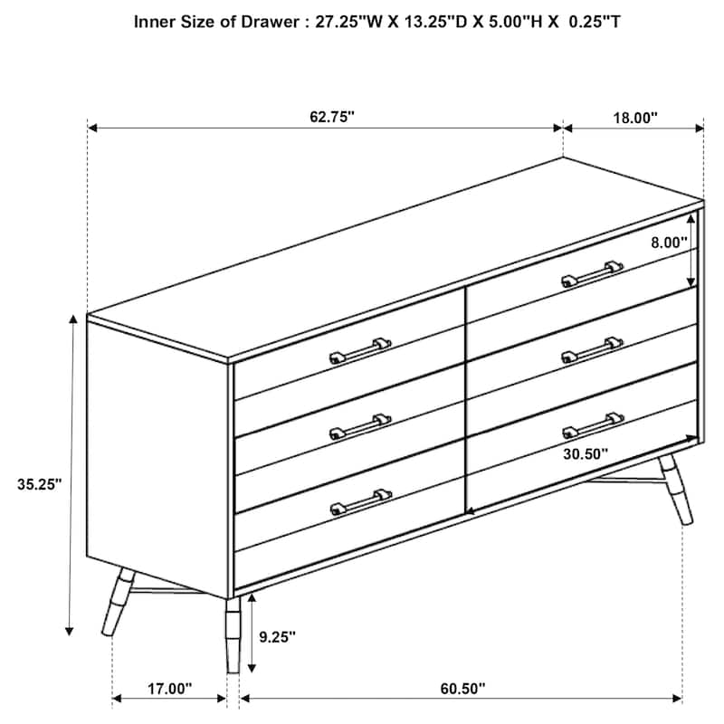 Marlow Platform Bedroom Set Rough Sawn Multi