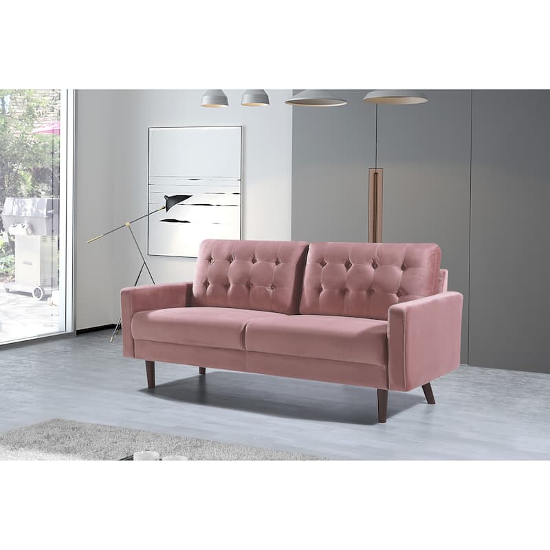Carson Carrington Ingalund Velvet Tufted Sofa