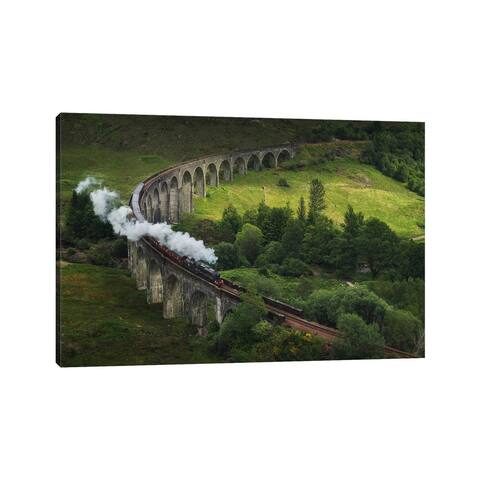 iCanvas "Hogwarts Express, Scotland" by Daniel Kordan Canvas Print