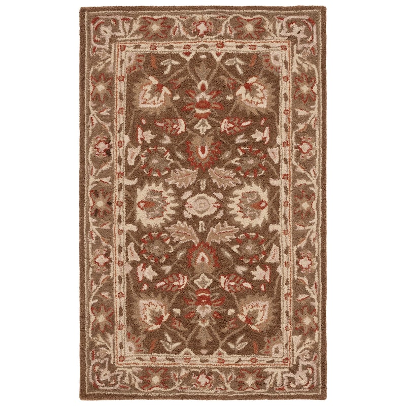 SAFAVIEH Handmade Anatolia Renelle Traditional Oriental Hand-spun Wool Rug