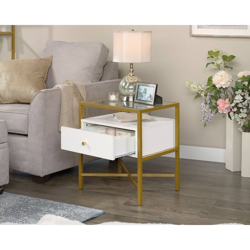 Harper Heights End Table White 3a