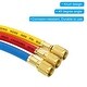 thumbnail image 2 of Uxcell 3-Piece 1/4" SAE Refrigerant Charging Hose Set – 4.9ft, 800 PSI 2 of 5