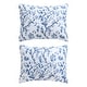 preview thumbnail 4 of 7, Laura Ashley Elise Navy Cotton Floral Bonus Comforter Set