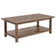 preview thumbnail 1 of 19, Payne Wood Coffee Table with Shelf - 47.25'' x 24.00'' x 18.25'' Distressed Brown