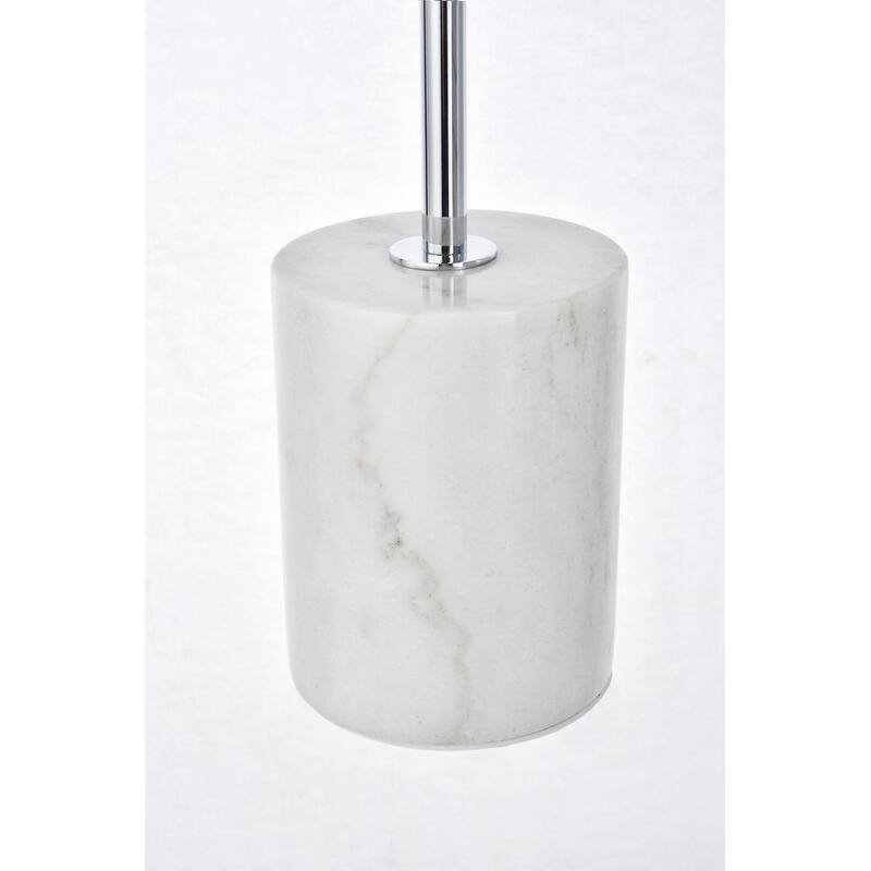 1-Light Table Lamp with Frosted White Glass