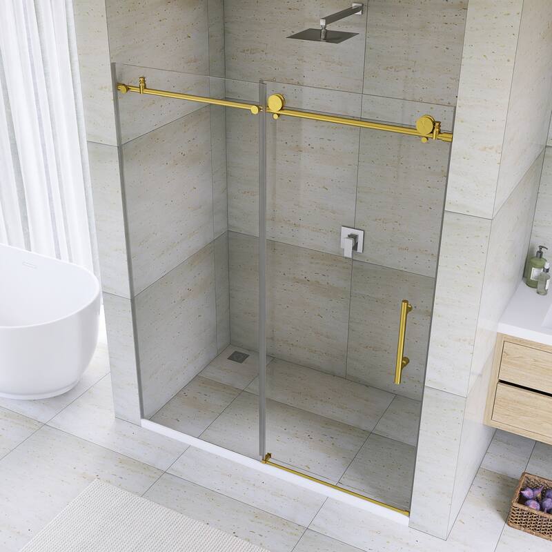 60" x 76" Sliding Frameless Shower Door - 60'' x 0.31'' x 76''