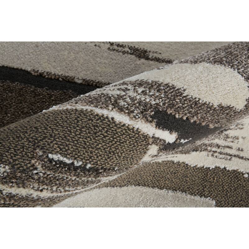 Grand Bazaar Kayden Machine Made Abstract Modern Area Rug