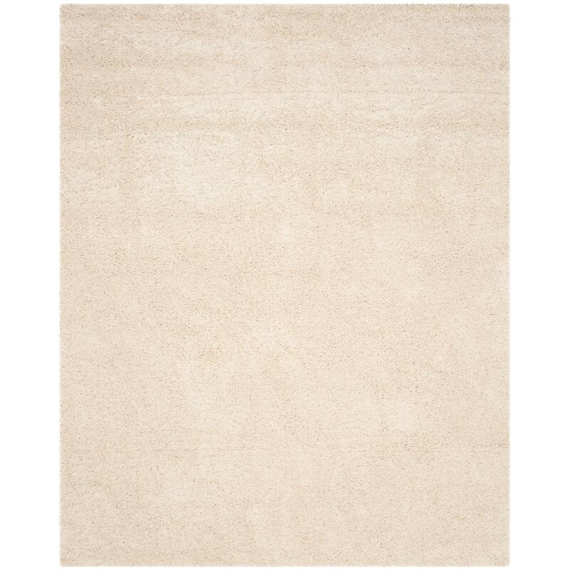 SAFAVIEH Laguna Shag Verdiana Solid Color 2-inch Thick Rug. - 8' x 10' - Beige - Rectangle