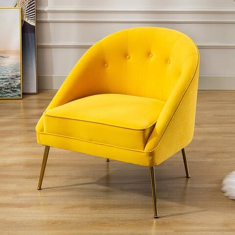 Upholstered Polyester Accent Chair