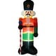 preview thumbnail 11 of 14, Fraser Hill Farm 10-Ft. Tall Traditional Nutcracker, Blow Up Inflatable with Lights and Storage Bag
