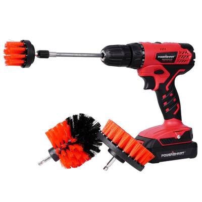 Cordless Drill Driver with Brushes, 300 in-lb Torque Impact Drill Driver