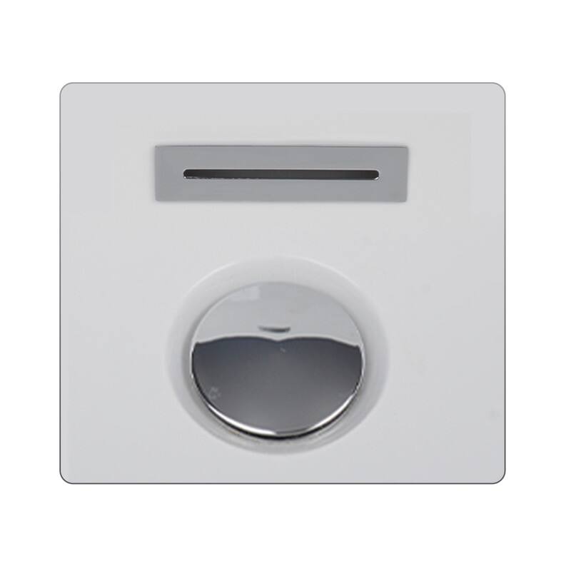 Vanity Art 58.5" X 32.3" White Acrylic Freestanding Bathtub - White/Classic Chrome