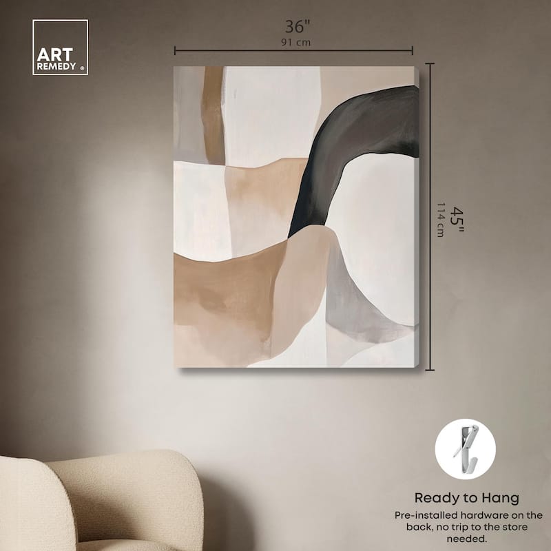 Curvilinear Composition I Canvas by Art Remedy, Gallery Wrapped