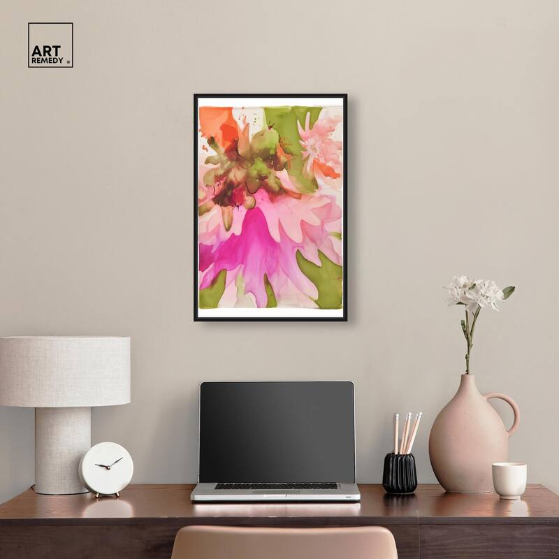 Vibrant Fluidity Floral I Canvas by Art Remedy
