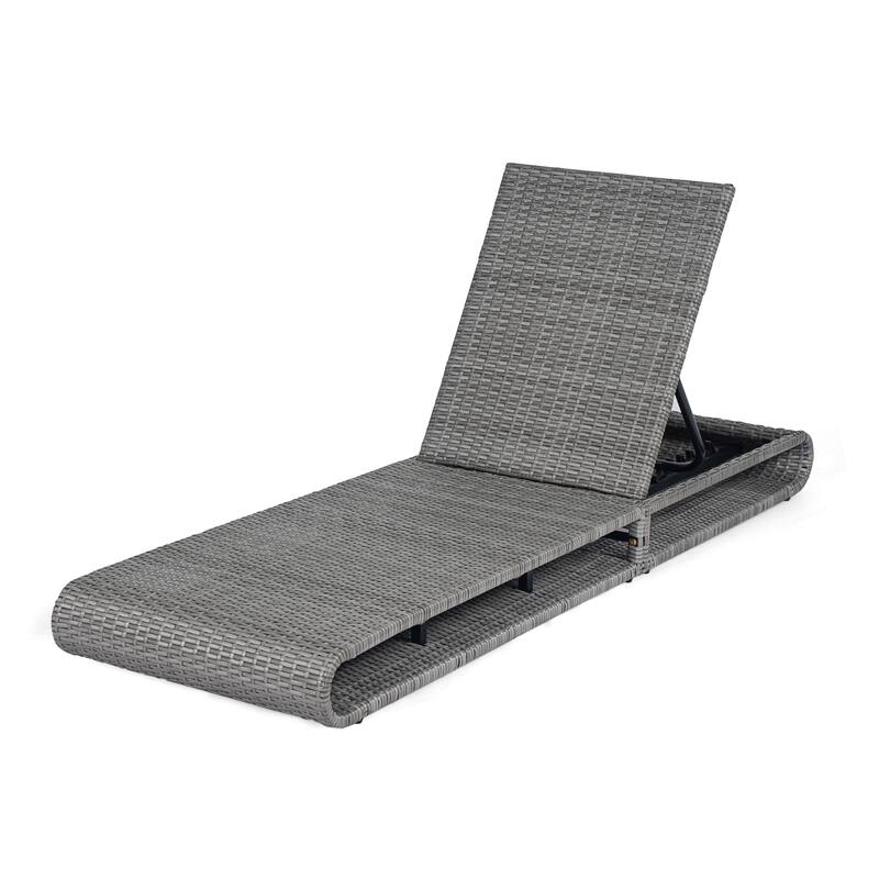 Christopher Knight Home- Silas Outdoor PE Rattan Chaise Lounge