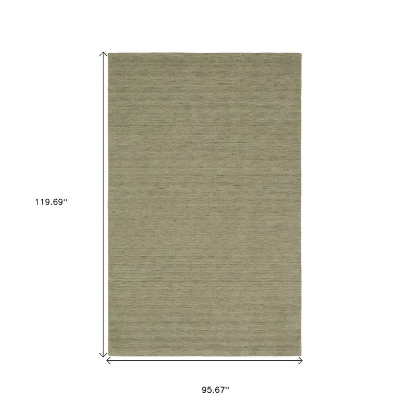 HomeRoots Solid Color Casual Rectangle Area Rug - 119.69 in. x 95.67 in. x 0.59 in.