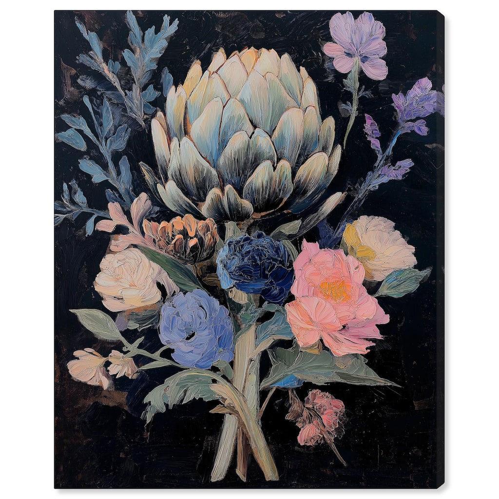 Moody Artichoke I Canvas by Art Remedy, Gallery Wrapped