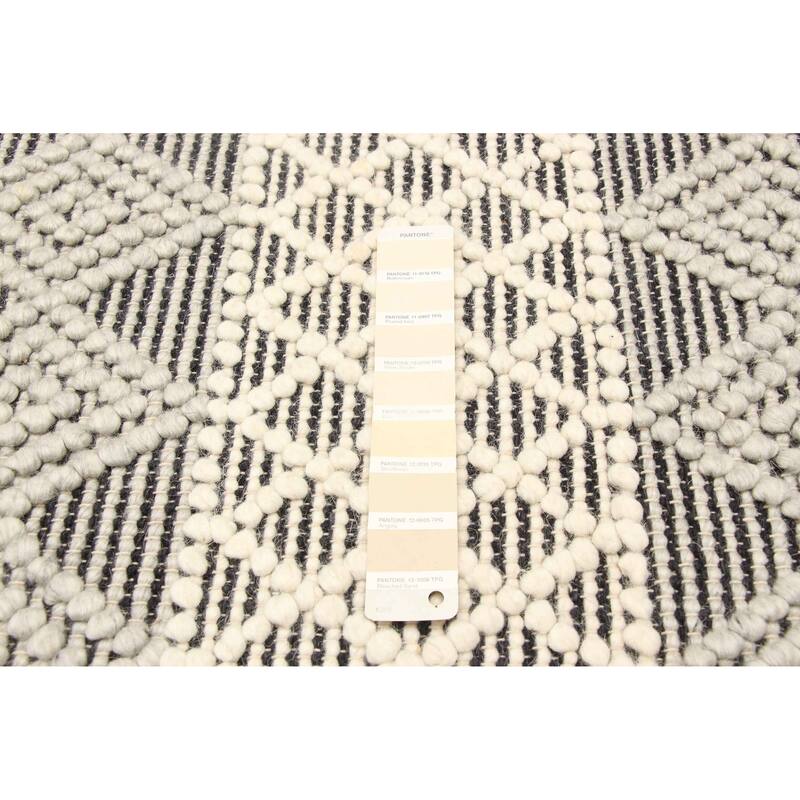 ECARPETGALLERY Braid weave Sienna Cream Wool Rug - 5'3 x 7'5