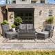 Option Grey Wicker Grey Cushion