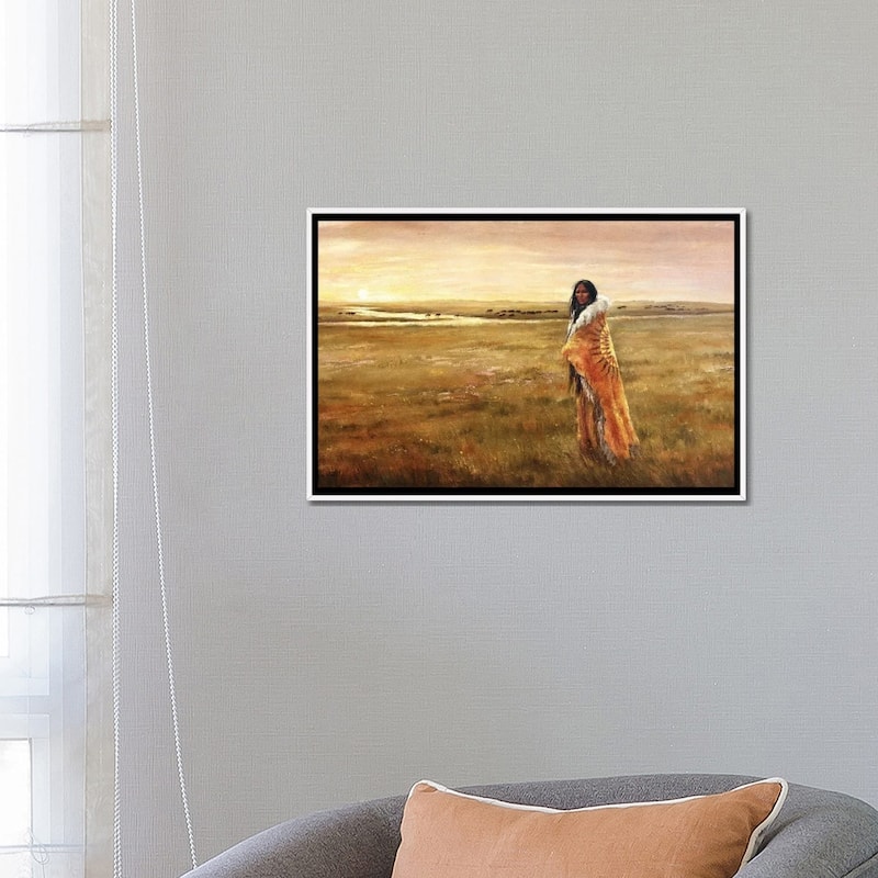 iCanvas "The Return Of White Buffalo Woman" by David Joaquin Framed Canvas Print