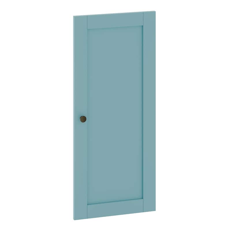 Palace Imports 100% Solid Wood Modular Shaker Door for Pantries, Sideboards, Bookcases, Bathroom Cabinets - Aqua Blue