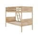 preview thumbnail 57 of 68, Convertible Solid Wood Bunk Bed Frame for Kids with Ladder, No Box Spring Needed