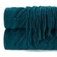 preview thumbnail 6 of 77, Chanasya Textured Boho Knit Throw Blanket With Tassels