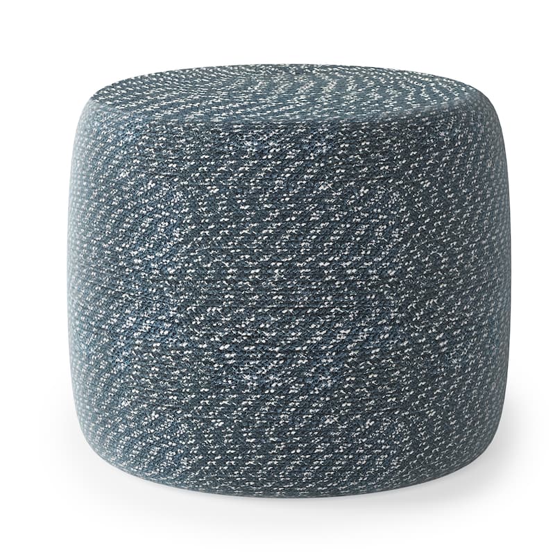 WYNDENHALL Brodie Round Braided Pouf