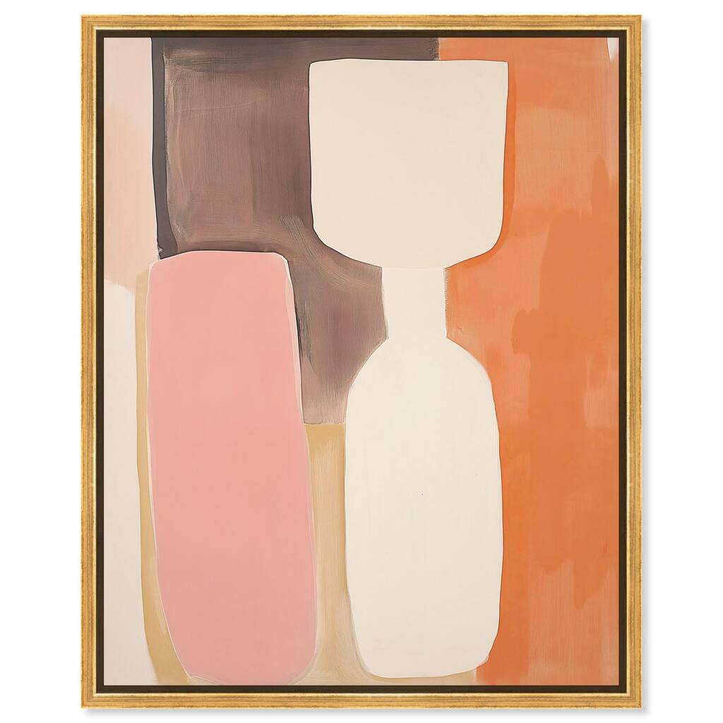 Peach Echoes I Canvas by Art Remedy