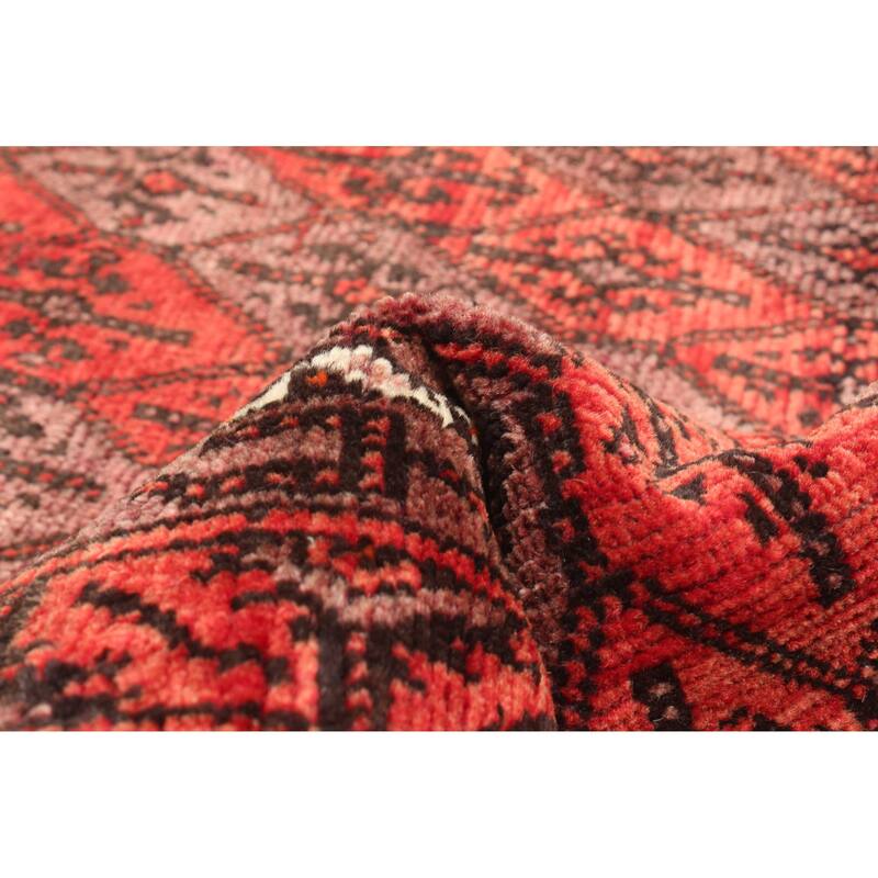 ECARPETGALLERY Hand-knotted Baluch Dark Copper Wool Rug - 3'2 x 6'4