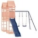 preview thumbnail 3 of 19, vidaXL Swing Set Outdoor Backyard Wooden Playground Equipment for Kids Age 3-8