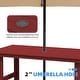 preview thumbnail 30 of 82, 7-Piece HDPE Outdoor Dining Table Sets with Umbrella Hole - 1-Table 6-Chairs