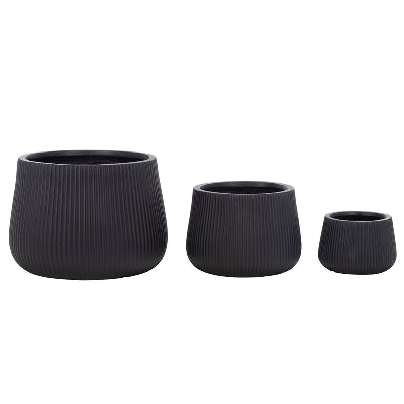 SAFAVIEH Outdoor Living Sara Planter Pot (Set of 3) - 21"W x 21"D x 15"H
