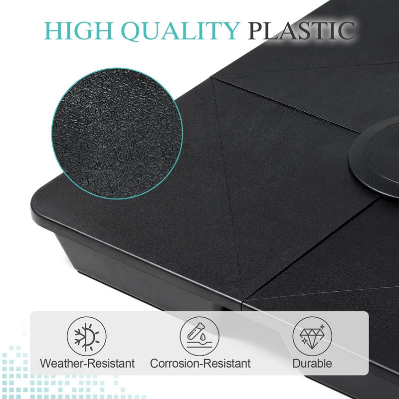 Aoodor 4-Piece Offset Cantilever Patio Umbrella Base Stand