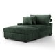 preview thumbnail 92 of 116, Modular Armchair and Ottoman Set with Adjustable Headrest, Flannel Upholstery