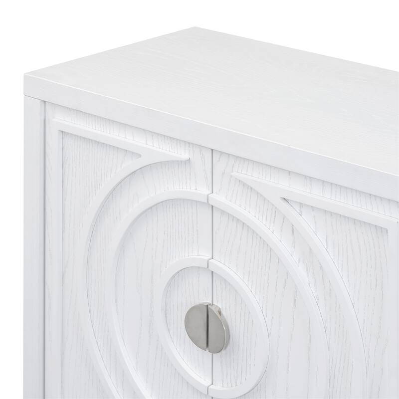 Merax Retro Sideboarddoor with Circular Groove Design