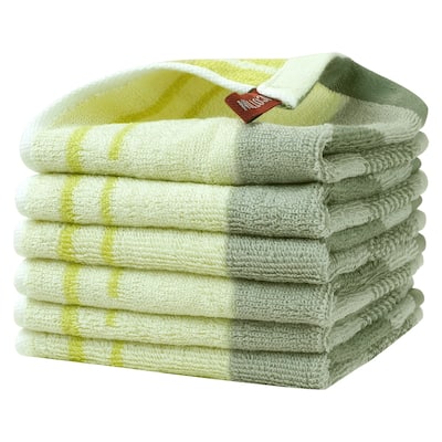 Cotton Cleaning Cloths, Absorbent Cleaning Cloth for House, Kitchen, Window 6 Pack