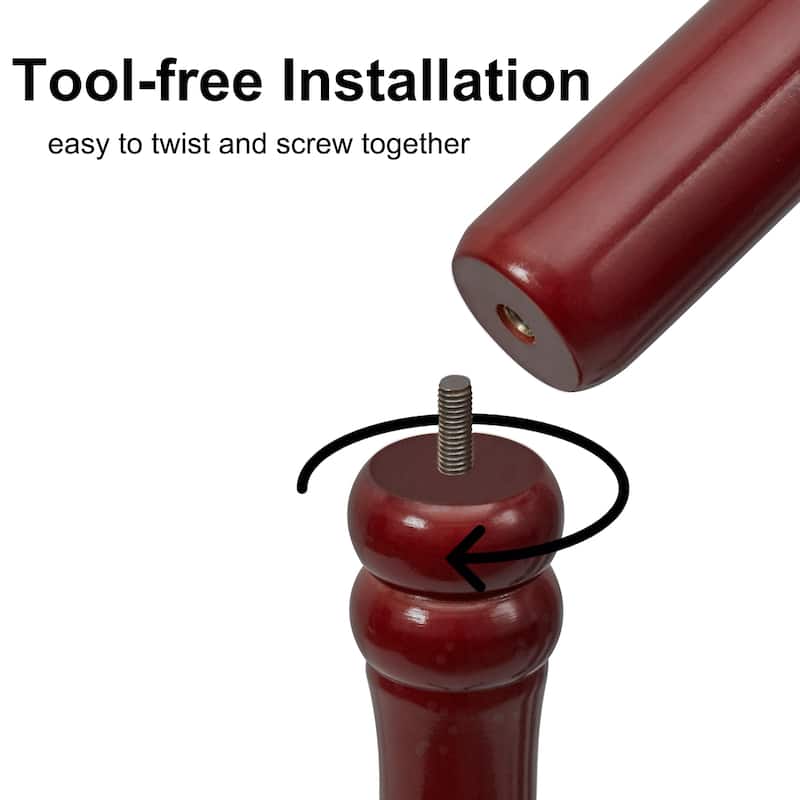 Cherry Coat Rack with 13 Hooks