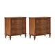 preview thumbnail 16 of 27, HULALA HOME Alois Traditional 3-Drawer End Table with Built-in Charging Station and Solid Wood Spindle Legs Set of 2