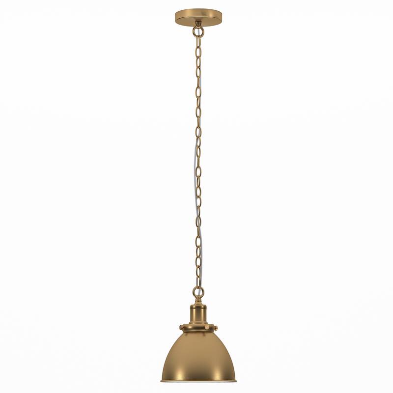 Elodie 8" Wide Pendant with Metal Shade - 8" Wide
