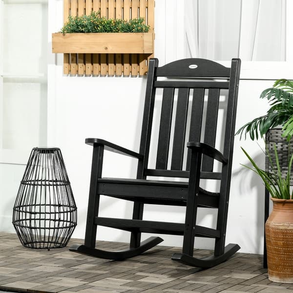 Outdoor Rocking Chair Set Of All-Weather High Back Porch
